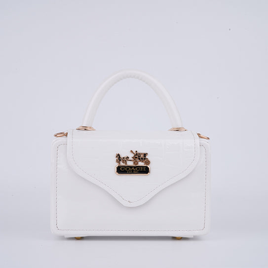 Regal Elegance White Bag