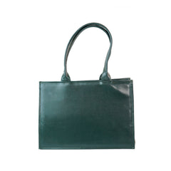Quilted Green Leather Tote Bag – Elegant and Stylish